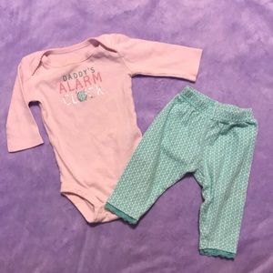 Daddy’s alarm clock outfit